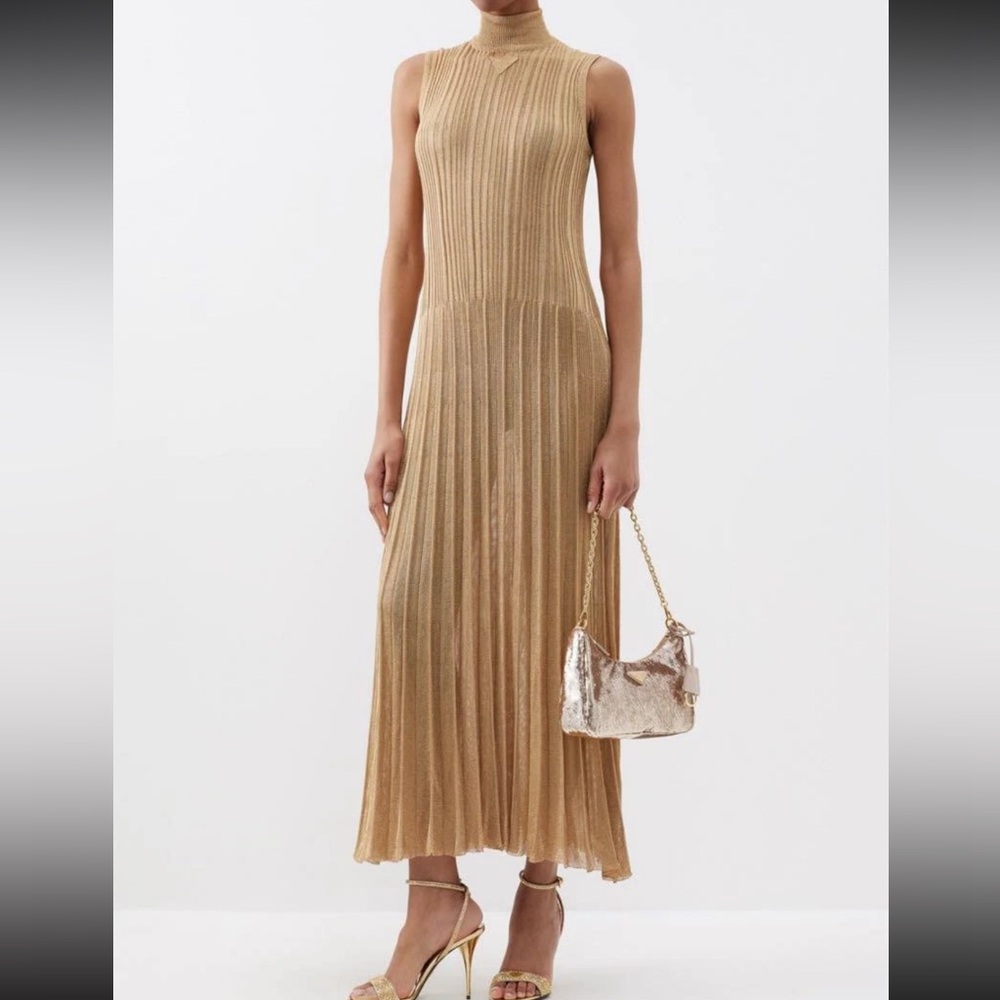 Prada Elegant Tan Dress